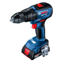 BOSCH Akumulátorová vrtačka GSR 18V-50 Professional 2x2Ah + sada bitů 43 ks 0.601.9H5.004