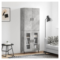 vidaXL Skříň highboard betonově šedá 69,5x34x180 cm kompozitní dřevo