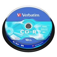 VERBATIM CD-R 700MB, 52x, spindle 10 ks