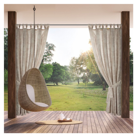 ArtFir Závěs na terasu GARDEN 15 PU | pudrová/krémová 155 x 220 cm