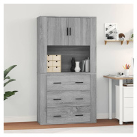 vidaXL Skříň highboard šedá sonoma kompozitní dřevo