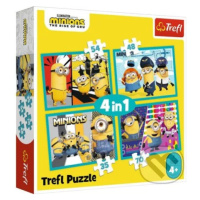 Mimoni 4v1 - puzzle z kategorie Maxi dílky