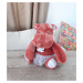 Plyšový hrošík se sukní Hippo Tutu Terracotta Histoire d’ Ours červený 22 cm od 0 měsíců