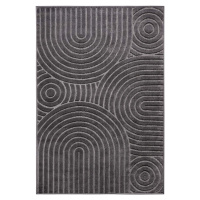 Antracitový koberec 133x190 cm Iconic Wave – Hanse Home