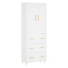 vidaXL Skříň highboard bílá 69,5 x 34 x 180 cm kompozitní dřevo