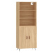 vidaXL Skříň highboard dub sonoma 69,5 x 34 x 180 cm kompozitní dřevo