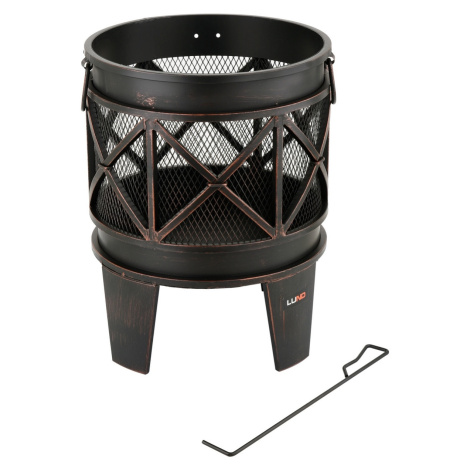 Lund TO-99702 Zahradní ohniště ocelové 2v1 42cm
