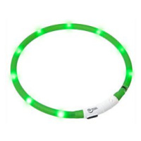 Obojek USB Visio Light 70cm zelený Karlie
