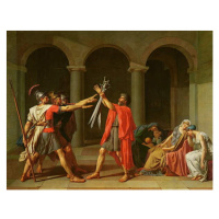 Obrazová reprodukce The Oath of Horatii, 1784, David, Jacques Louis, 40 × 30 cm