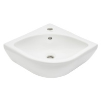 Rohové umývátko VitrA Integra 56x40 cm otvor pro baterii uprostřed 7336-003-0999