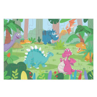 RAPPA Puzzle s dinosaury 24 dílů 50 x 34 cm