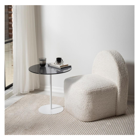 Odkládací stolek CHILL 50x50 cm bílá/černá Donoci
