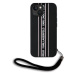 Karl Lagerfeld PU Saffiano Athleisure Stripe and Strap Zadní Kryt pro iPhone 15 Pink