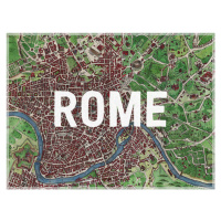 Mapa Rome Map - Historical & Vintage Maps, 40 × 30 cm