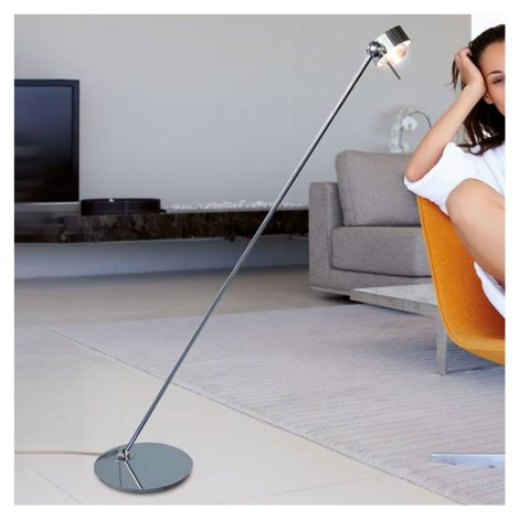 Top Light LED stojací lampa Puk Floor Mini Single chrom TOP-LIGHT