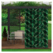 Zelený závěs do zahradního altánku s motivem listů 155x240 cm