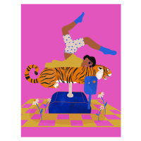 Ilustrace Put a tiger in your heart, Jota de jai, 30 × 40 cm