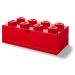 Červený stolní box se zásuvkou LEGO®, 31 x 16 cm
