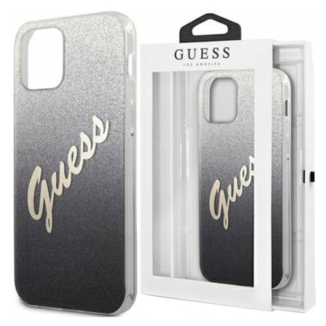 Guess Pouzdro Case Pouzdro Pro Iphone 12/12 Pro Černé S Logem