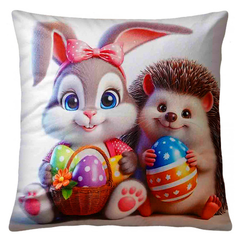 Velikonoční polštář EASTER FRIENDS VI. 40x40 cm  Mybesthome Varianta: Povlak na polštář s výplní Decora