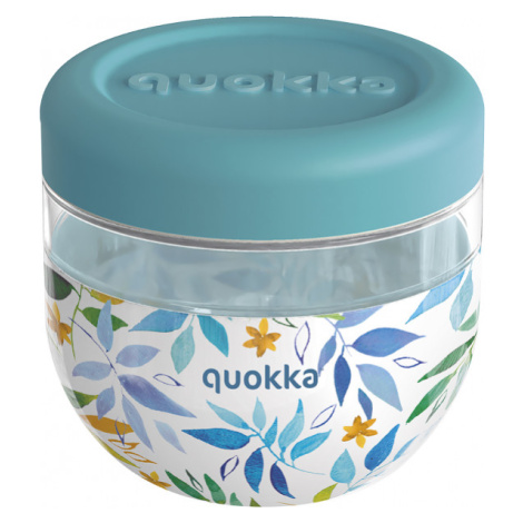 Quokka Plastová nádoba na jídlo Bubble Watercolor Leaves 770 ml