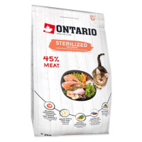 Krmivo Ontario Cat Sterilised Salmon 2kg