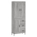 vidaXL Skříň highboard šedá sonoma 69,5 x 34 x 180 cm kompozitní dřevo