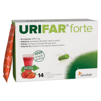 Urifar Forte s 2000 mg D-manózy pro zdravé močové cesty. Pomáhá zmírnit příznaky spojené s infek