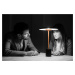FARO HOSHI černá a broušená měď stolní lampa