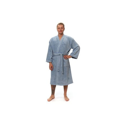 Interkontakt Pánský župan kimono Fog Blue S