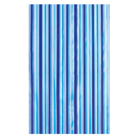 Aqualine Sprchový závěs 180x180cm, vinyl, modrá, pruhy