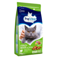 PreVital granule s krůtím pro sterilizované kočky 8 kg