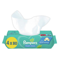 PAMPERS Fresh Clean XXL Vlhčené ubrousky 4x80 ks