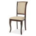 Dřevěná židle CHIPATA, tmavý ořech/T01