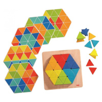 Haba Dřevěná hračka Barevné trojúhelníky pro vkládání