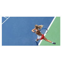 Ilustrace Abstract Top View Of Female Tennis, peepo, 40 × 20 cm