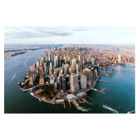 Fotografie Aerial view of Loser Manhattan skyline,, Alexander Spatari, 40x26.7 cm