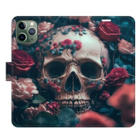 iSaprio flip pouzdro Skull in Roses 02 pro iPhone 11 Pro