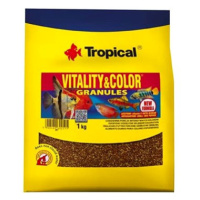 Tropical vitality&color granules 1kg krmivo s vyfarbujúcim a vitalizujícím účinkem