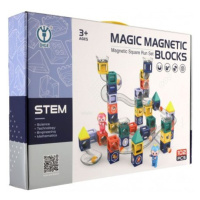 Teddies Kuličková dráha magnetická s figurkami plast 102ks v krabici 49x35x9cm