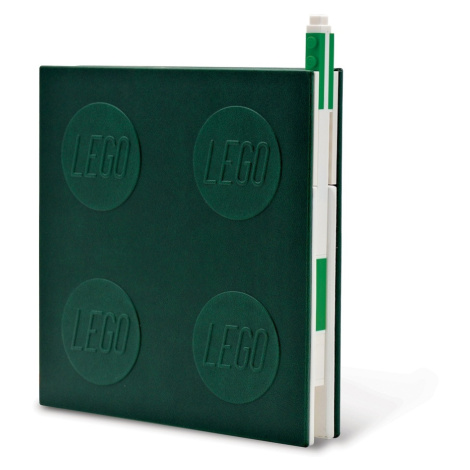 Smartlife LEGO Zápisník s gelovým perem jako klipem - zelený
