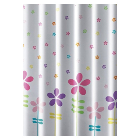 Sprchový závěs 180x180cm, polyester, květovaný barevný ZV025 AQUALINE