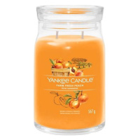 YANKEE CANDLE Signature sklo 2 knoty Farm Fresh Peach 567 g