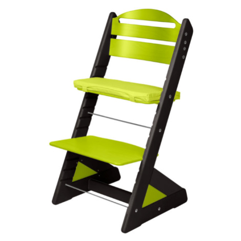 Dětská rostoucí židle JITRO PLUS černo - světle zelená