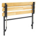 Sypro Sklopná nástěnná lavice, sklopná, délka do 1200 mm, s dřevěnou vložkou