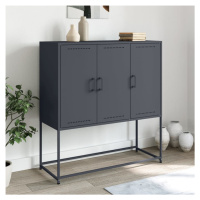 vidaXL Skříň highboard antracitová 100,5 x 39 x 107 cm ocel