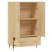 vidaXL Skříň highboard dub sonoma 69,5 x 31 x 115 cm kompozitní dřevo