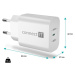 CONNECT IT Voyager2 nabíjecí adaptér 1×USB-C bílá  25W PD CWC-2070-WH Bílá