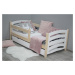 Dětská postel Mela 80 x 160 cm Matrace: Matrace COCO 10 cm, Rošt: Bez roštu
