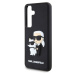 Karl Lagerfeld 3D Rubber Karl and Choupette kryt Samsung Galaxy S24 černý